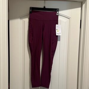 Purple High-Waisted Leggings